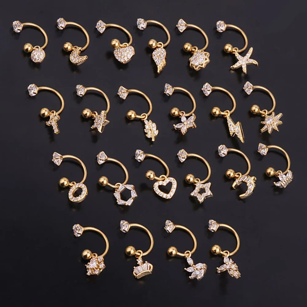 BloomMint Stainless Steel Mini CZ Drop Earring Women thumbnail 2
